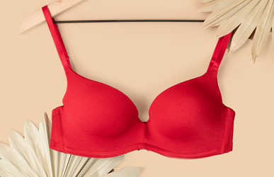Red T-Shirt Bra Max Cleavage and Lift
